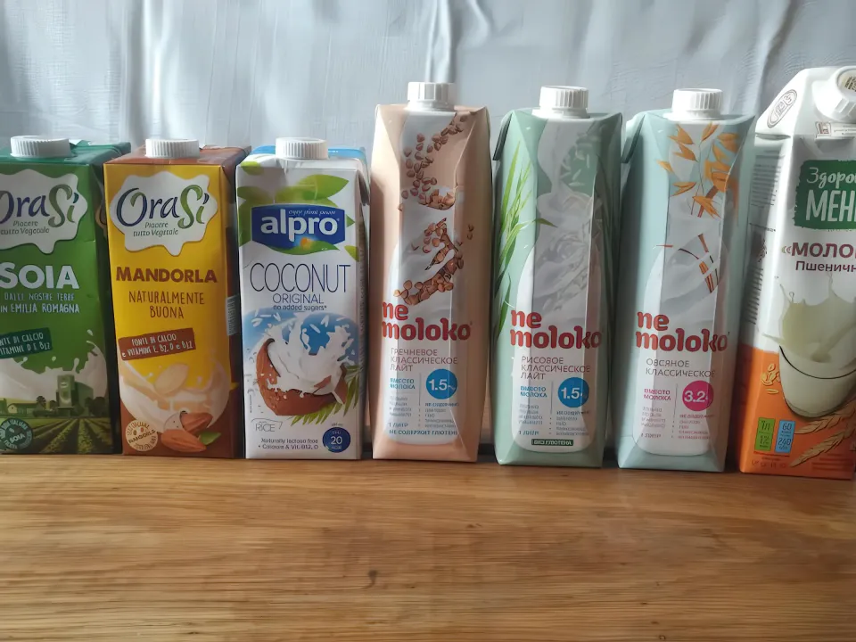 растительное молоко калорийность