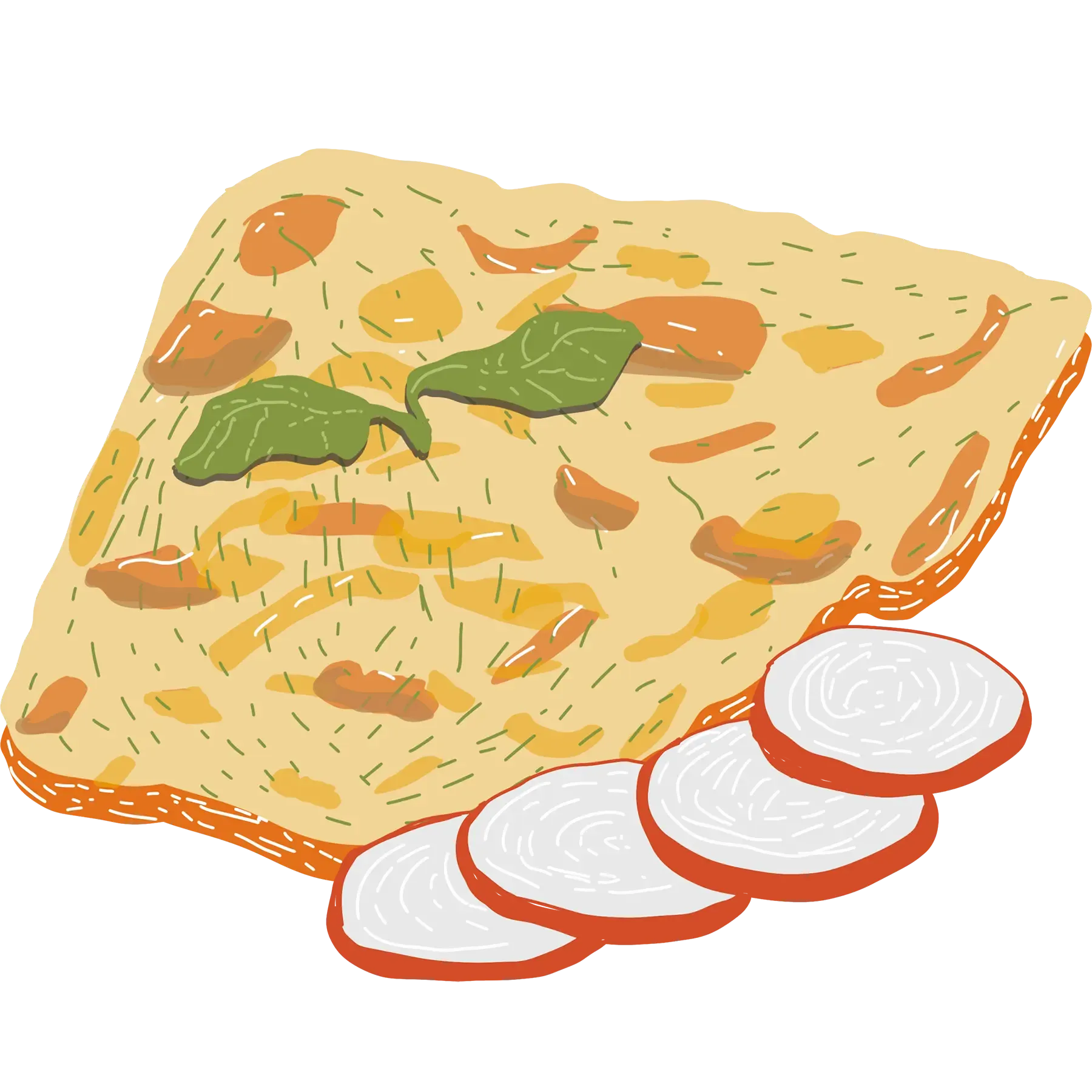 омлет с картофелем
