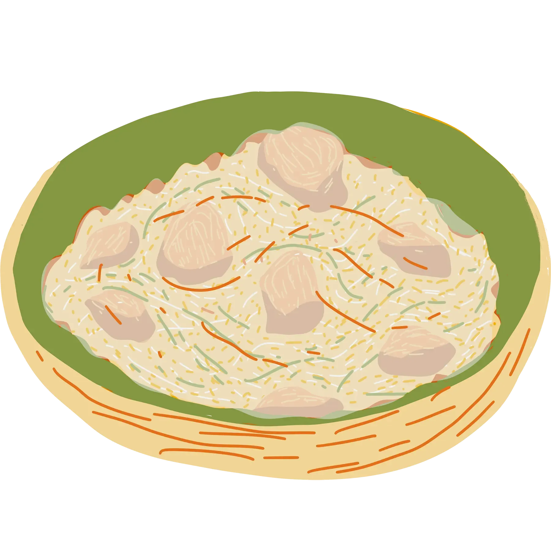 Овсянка с жареным луком и салом