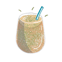 смузи с творогом и бананом